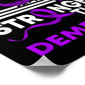 Mijn God is sterker dan dementienaliteits lint Poster (Hoek)