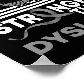 Mijn God is sterker dan dyslexie bewustwording lin Poster (Hoek)