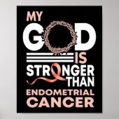 Mijn God is sterker dan endometriumkanker Poster (Voorkant)