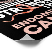 Mijn God is sterker dan endometriumkanker Poster (Hoek)