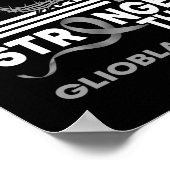 Mijn God is sterker dan Glioblasta Bewustheid Poster (Hoek)