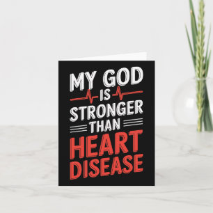 Mijn God is sterker dan hartziekte Kaart