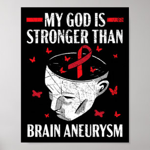 Mijn God is sterker dan hersenvliesontsteking Aneu Poster