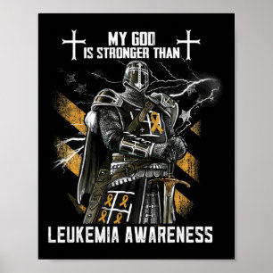 Mijn God is sterker dan het besef van leukemie Poster
