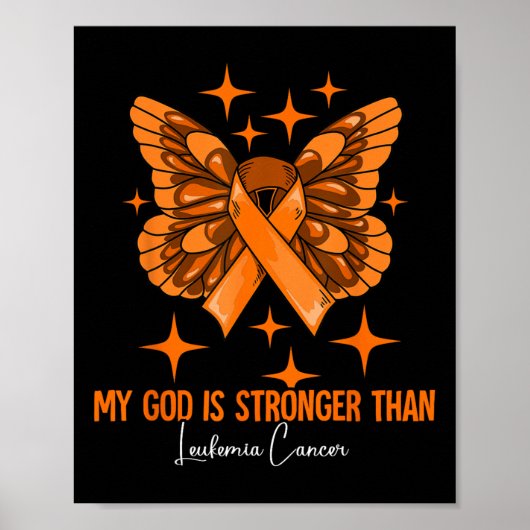 Mijn God is sterker dan het besef van leukemie Poster (Voorkant)