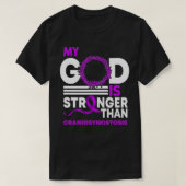 Mijn God is sterker dan het bewustzijn van cranios T-shirt (Design voorkant)