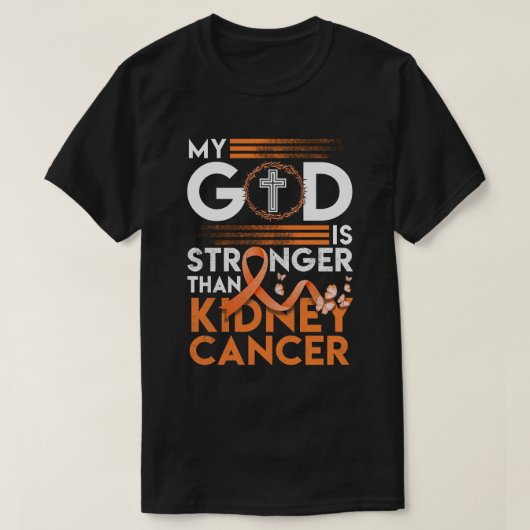 Mijn God is sterker dan het bewustzijn van nierkan T-shirt (Design voorkant)