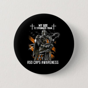 Mijn God is sterker dan het bewustzijn van RSD CRP Ronde Button 5,7 Cm