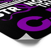 Mijn God is sterker dan het CJD Awareness Ribbon Poster (Hoek)