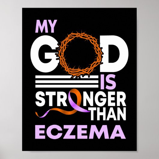 Mijn God is sterker dan het eczeemiebewustzijn lin Poster (Voorkant)