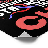 Mijn God is sterker dan het WKK-bewustmakingslint Poster (Hoek)