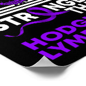 Mijn God is sterker dan Hodgkin's lymfoom Poster (Hoek)