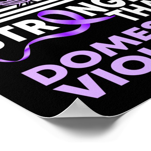 Mijn God is sterker dan huiselijk geweld. Poster (Hoek)