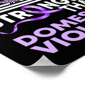 Mijn God is sterker dan huiselijk geweld. Poster (Hoek)