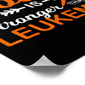 Mijn God is sterker dan Leukemie Bewusters Poster (Hoek)