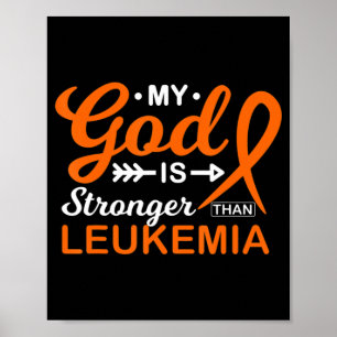 Mijn God is sterker dan Leukemie Bewusters Poster
