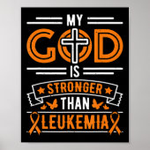 Mijn God is sterker dan Leukemie Survivor Poster (Voorkant)