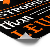 Mijn God is sterker dan leukemiebewustzijn. Poster (Hoek)