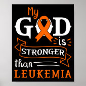 Mijn God is sterker dan leukemiebewustzijn. Poster (Voorkant)