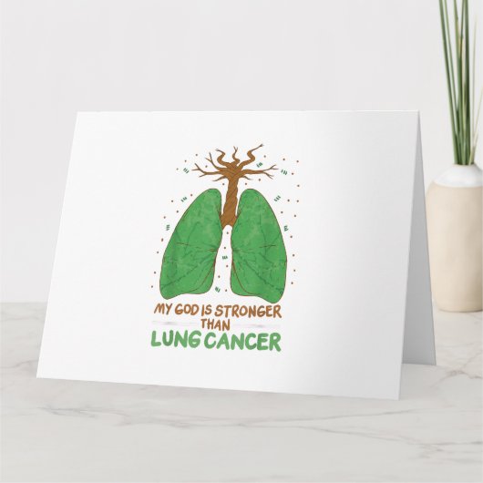 Mijn God is sterker dan longkanker Kaart (Voorkant)