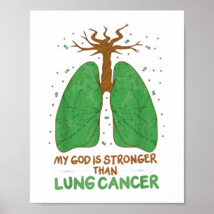 Mijn God is sterker dan longkanker Poster