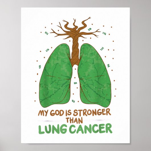 Mijn God is sterker dan longkanker Poster (Voorkant)