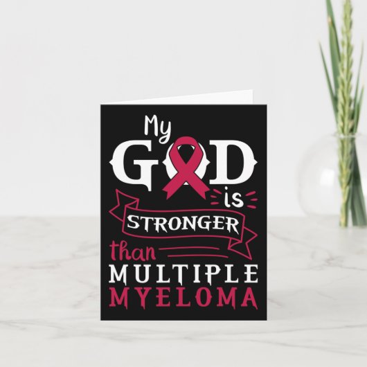 Mijn God is sterker dan multipel myeloom bewustzij Kaart (Voorkant)
