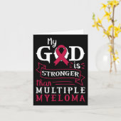 Mijn God is sterker dan multipel myeloom bewustzij Kaart (Gele Bloem)