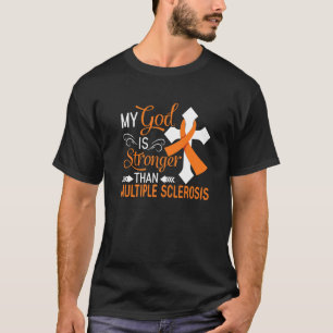 Mijn God Is Sterker Dan Multiple Sclerose Ms Warr T-shirt