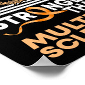Mijn God is sterker dan multiple sclerose Poster (Hoek)