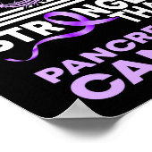 Mijn God is sterker dan pancreaskanker Poster (Hoek)