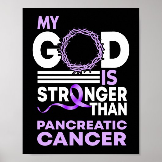Mijn God is sterker dan pancreaskanker Poster (Voorkant)