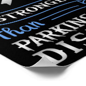 Mijn God is sterker dan Parkinsons ziekte Poster (Hoek)