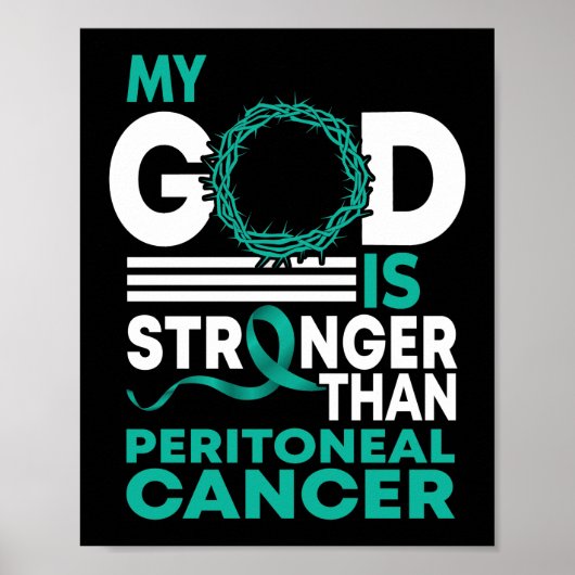 Mijn God is sterker dan peritoneale kanker Poster (Voorkant)