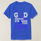 Mijn God is sterker dan ruggengraat T-shirt (Design voorkant)