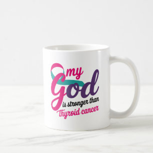 Mijn God is sterker dan schildklierkanker Koffiemok