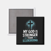 Mijn God is sterker dan sclerodermie Magneet (Voorkant / Achterkant)