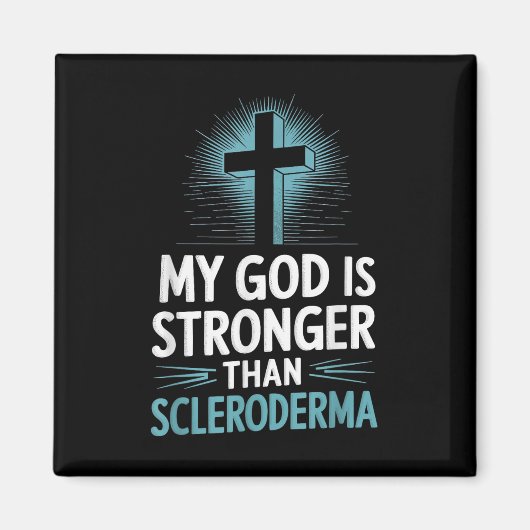 Mijn God is sterker dan sclerodermie Magneet (Voorkant)