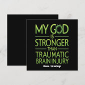 Mijn God is Sterker dan Traumatisch Hersenletsel Kaart (Voorkant / Achterkant)