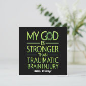 Mijn God is Sterker dan Traumatisch Hersenletsel Kaart (Staand voorkant)