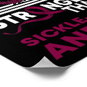 Mijn God is sterker dan zieke celanemie Poster (Hoek)