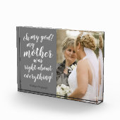 Mijn god, mijn moeder had gelijk over alles. fotoblokken (Rechts)