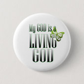 Mijn God Ronde Button 5,7 Cm (Voorkant)