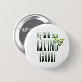 Mijn God Ronde Button 5,7 Cm (Voorkant /achterkant)