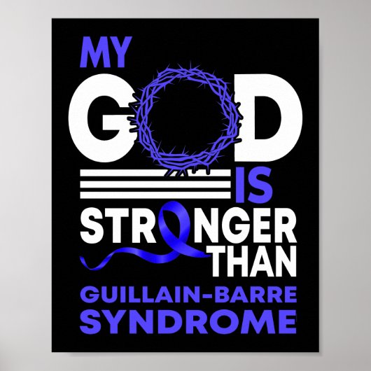 Mijn God Sterker dan het Guillain-Barre Syndroom v Poster (Voorkant)