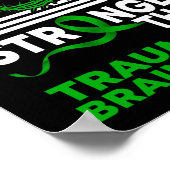 Mijn God sterker dan traumatisch hersenletsel Poster (Hoek)