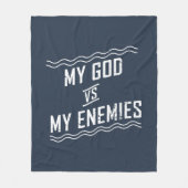 Mijn God tegenover mijn Christelijke Citaat van de Fleece Deken (Voorkant)