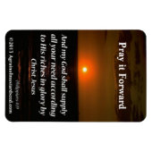 Mijn God zal al uw behoeften voorzien Magneet (Horizontaal)