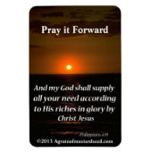 Mijn God zal al uw behoeften voorzien Magneet (Verticaal)