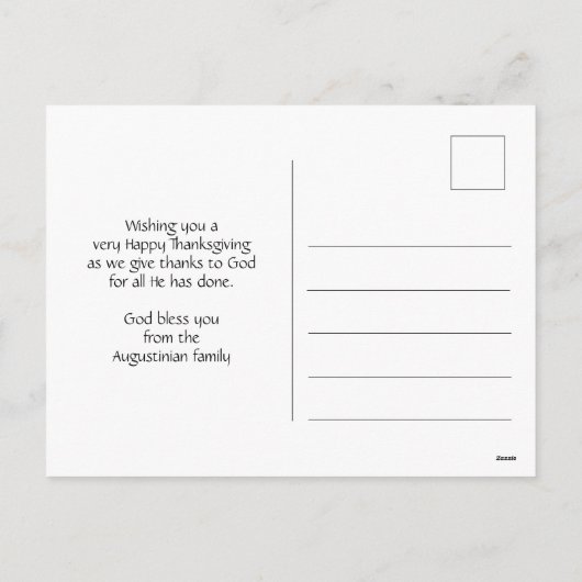 Mijn God zal leveren | Christelijke HAPPY THANKSGI Feestdagenkaart (Achterkant)